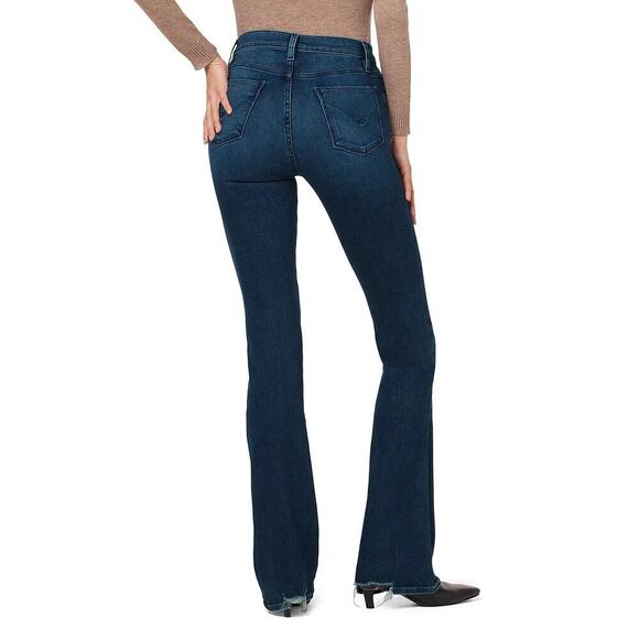 Hudson Barbara Flare Jeans Size 32 Laguna Blue High Rise Stretch Casual Staple - Picture 3 of 14